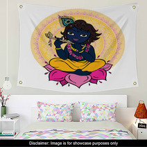 Hindu God Krishna Wall Art 67408890