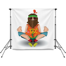 Hippie Isolated Backdrops 12097825