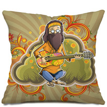 Hippie With Guitar In Nirvana Pillows 20009435