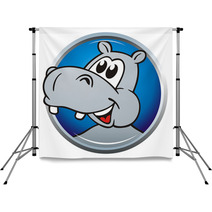 Hippo Button Backdrops 27620800