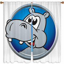 Hippo Button Window Curtains 27620800