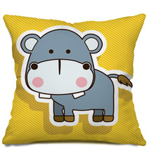 Hippo Design Pillows 55639860