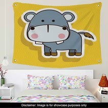 Hippo Design Wall Art 55639860
