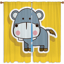 Hippo Design Window Curtains 55639860