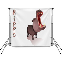 Hippo Vector Backdrops 50055561