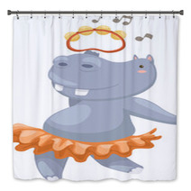 Hippo Vector Illustration On A White Background Bath Decor 42321585