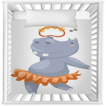 Hippo Vector Illustration On A White Background Nursery Decor 42321585