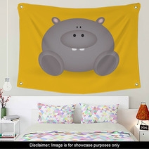 Hippo Wall Art 60934516
