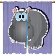 Hippo Window Curtains 51723589