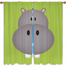 Hippo Window Curtains 57803369
