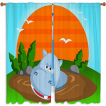 Hippo Window Curtains 62081235