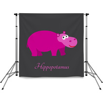 Hippopotamus Backdrops 66701842