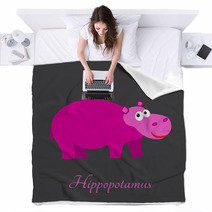 Hippopotamus Blankets 66701842