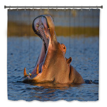 Hippopotamus Yawning Bath Decor 48681824