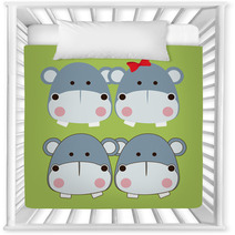 Hippos Design Nursery Decor 55649220
