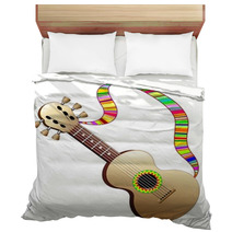 Hippy Cool Guitar Musical Instrument-Chitarra Strumento Musicale Bedding 50383344