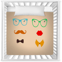 Hipster Lady And Gentleman Icohs Nursery Decor 57787682