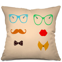 Hipster Lady And Gentleman Icohs Pillows 57787682