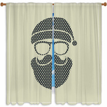 Hipster Man. Window Curtains 59651580