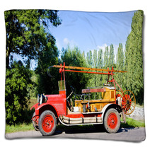 Historical Fire Engine, Czech Republic Blankets 18432842