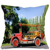 Historical Fire Engine, Czech Republic Pillows 18432842