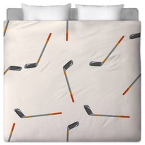 Hockey Equipment Seamless Pattern Bedding 86102674