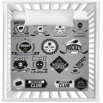 Hockey Label Set Nursery Decor 89276037