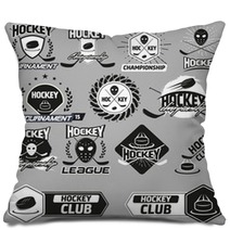 Hockey Label Set Pillows 89276037