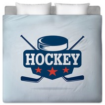 Hockey Logo Sport Identity Team Tournament Bedding 122335317