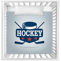 Hockey Logo Sport Identity Team Tournament Nursery Decor 122335317