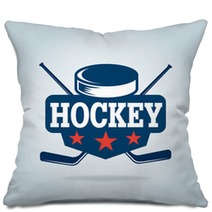 Hockey Logo Sport Identity Team Tournament Pillows 122335317