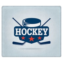 Hockey Logo Sport Identity Team Tournament Rugs 122335317