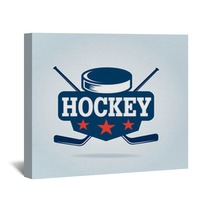 Hockey Logo Sport Identity Team Tournament Wall Art 122335317