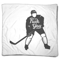 Hockey Motivational Quotes Blankets 155508631