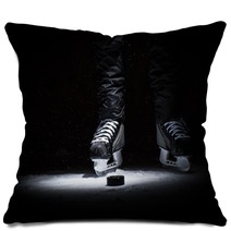 Hockey Player Legs Only View Pillows 100265252