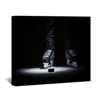 Hockey Player Legs Only View Wall Art 100265252