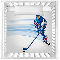 Hockey Player Nursery Decor 214812605