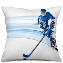 Hockey Player Pillows 214812605