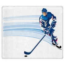 Hockey Player Rugs 214812605