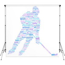Hockey Player Sports Word Cloud Backdrops 58668242
