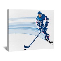 Hockey Player Wall Art 214812605