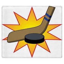 Hockey Stick & Puck Rugs 2043029