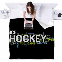 Hockey Word Cloud Blankets 17263132