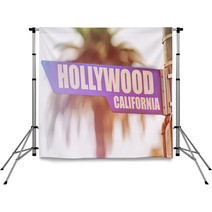 Hollywood California Street Sign Backdrops 79266813
