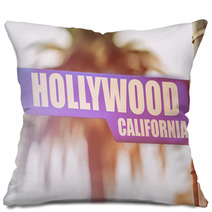 Hollywood California Street Sign Pillows 79266813
