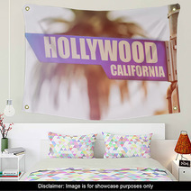 Hollywood California Street Sign Wall Art 79266813