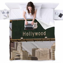 Hollywood Sign Blankets 67793970