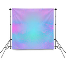 Holographic Iridescent Gradient Of Pink And Blue Abstraction Of Nature Background Backdrops 162206539