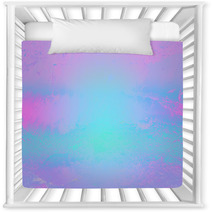 Holographic Iridescent Gradient Of Pink And Blue Abstraction Of Nature Background Nursery Decor 162206539