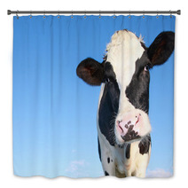 Holstein Cow Against Blue Sky Bath Decor 46451167